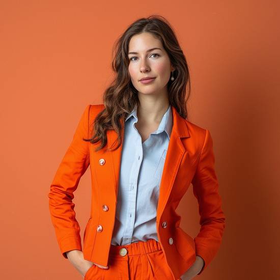 橘色和什么顏色搭配好看,橘色時尚配色指南:藍白灰棕搭配最出彩