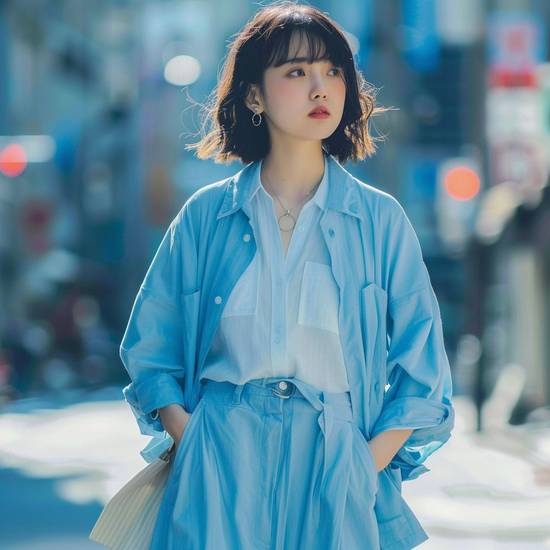 藍色上衣配什么褲子好看,藍色上衣配褲指南:顯白顯瘦的2025時尚配色方案