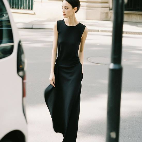 黑色長裙配什么上衣好看,黑色長裙上衣搭配時尚精選