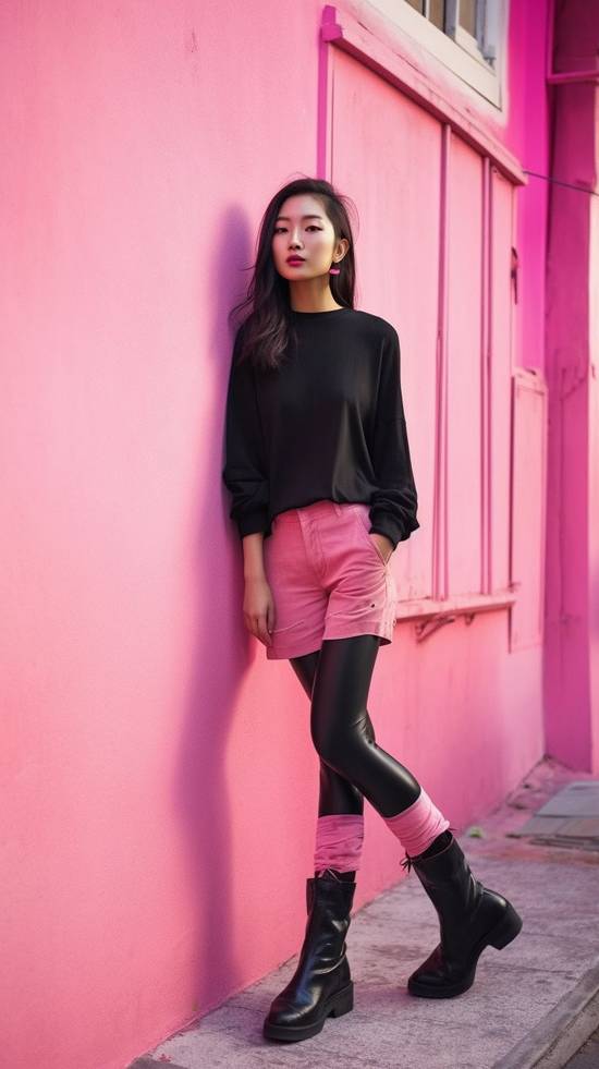 黑色和粉色搭配好看嗎,黑色粉色搭配時尚美學魅力