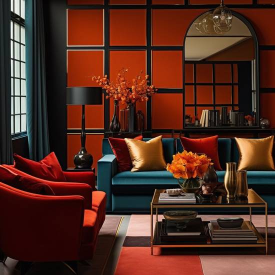 鐵銹紅配什么顏色好看,鐵銹紅最佳配色方案,打造高級溫暖質感