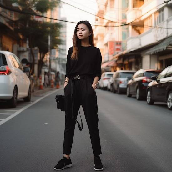 黑褲子配什么上衣好看,黑褲子配上衣完美搭配指南