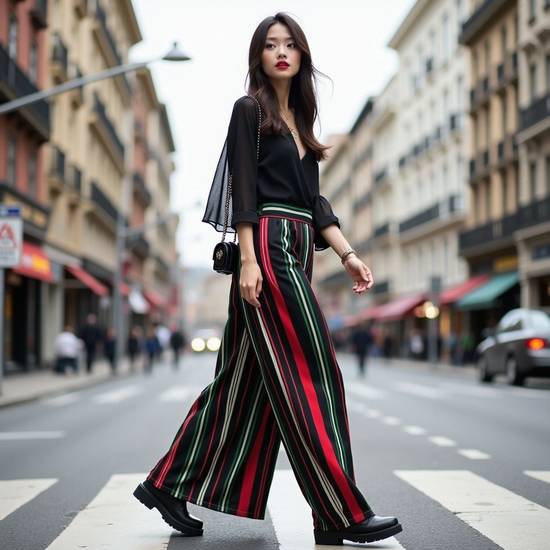 闊腿褲搭配什么鞋子好看,闊腿褲最佳鞋履搭配指南