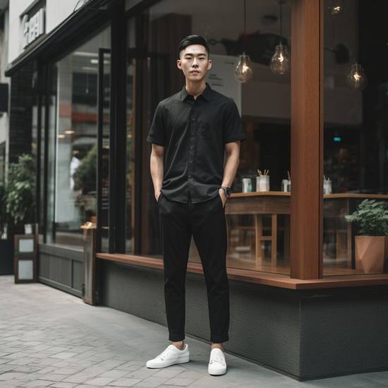 黑色上衣配什么顏色的褲子好看,黑色上衣褲子顏色完美搭配指南