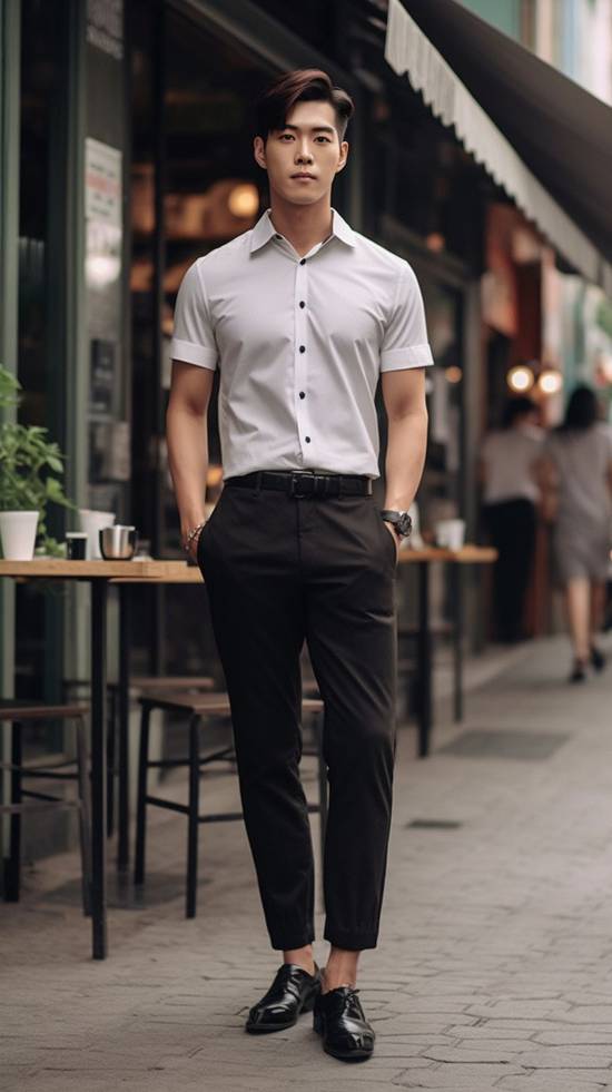 黑色褲子配什么顏色上衣好看,黑色褲子上衣配色搭配指南