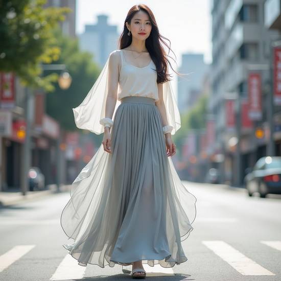 灰色上衣配什么顏色裙子好看，灰上衣配裙色彩指南，解鎖優(yōu)雅高級穿搭術(shù)