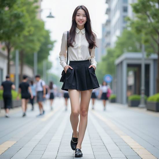 黑色裙子配什么上衣好看,黑色裙子上衣搭配指南