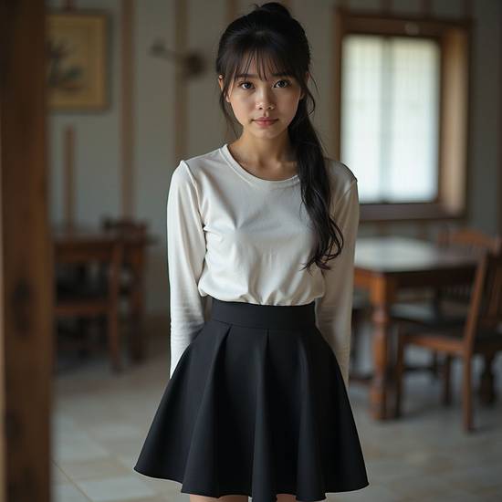 黑色裙子配什么上衣好看,黑色裙子上衣搭配指南