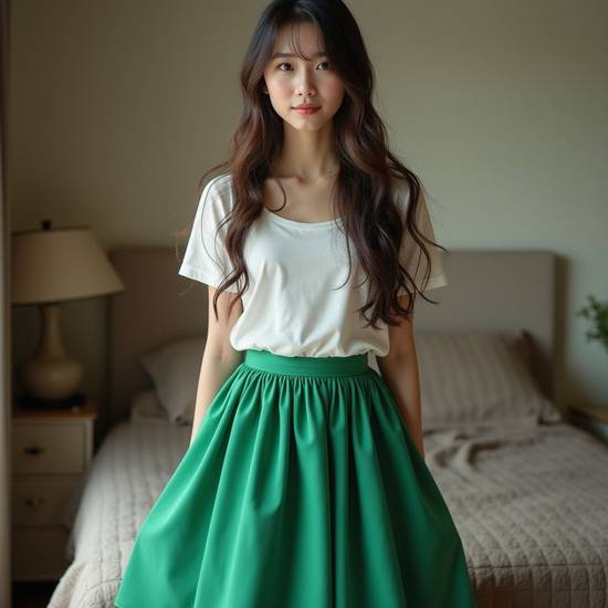 綠色裙子搭配什么顏色上衣，綠色裙子最佳上衣顏色搭配攻略