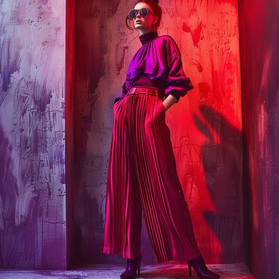 紅色衣服配什么褲子好看,紅色上衣搭配指南:五種褲子色彩穿出時尚感