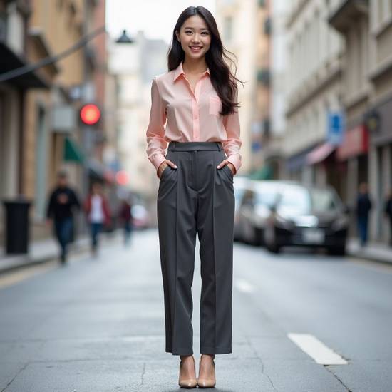灰色褲子配什么上衣，灰色褲子配這些上衣，時髦感萬能搭配公式