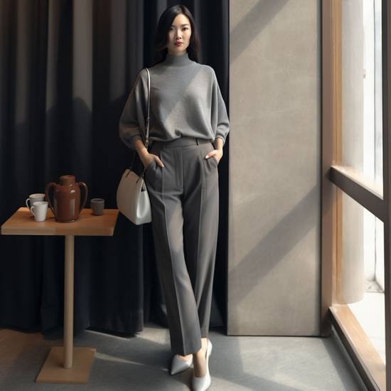 蝙蝠衫配什么褲子好看，蝙蝠衫最佳褲裝搭配，時尚顯瘦兩不誤