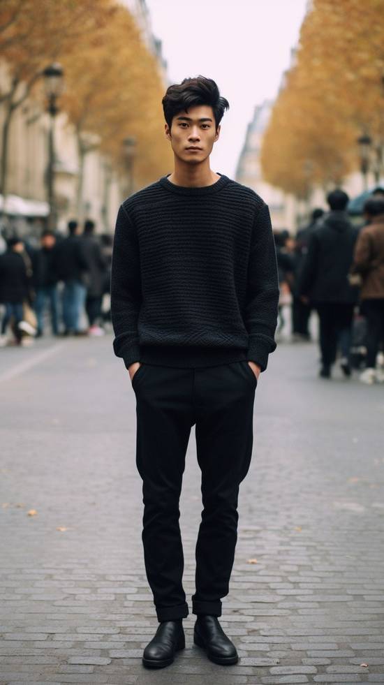 黑色褲子配什么顏色上衣,黑色褲子上衣顏色完美搭配指南