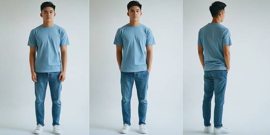 藍色短袖配什么顏色褲子,藍色短袖褲子顏色搭配推薦