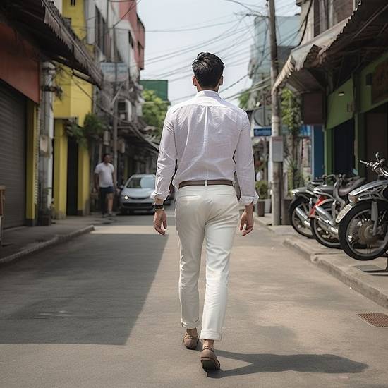 男士白色褲子配什么顏色上衣好看，男士白褲上衣配色最佳方案