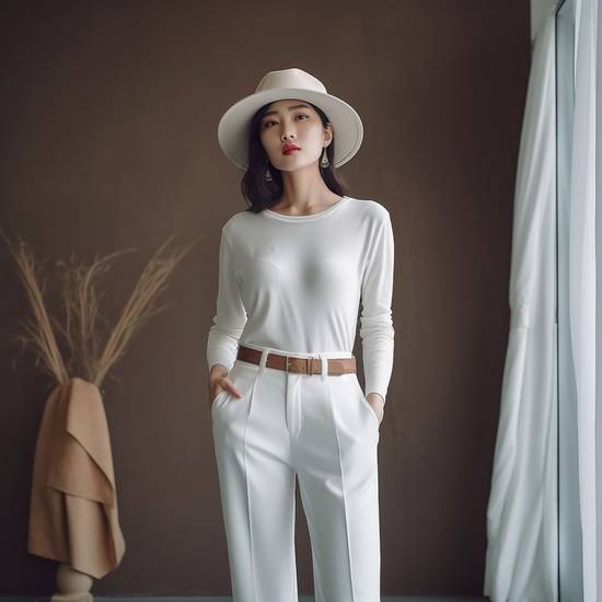 米白色褲子配什么上衣，米白色褲子上衣搭配精選指南