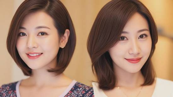 鎖骨發適合什么臉型，鎖骨發全臉型適配指南：圓方臉顯瘦首選